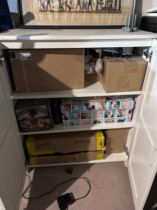 Mueble auxiliar blanco madera