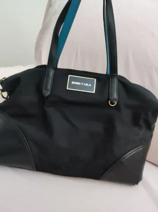 Bolso Bimba y Lola Negro y Turquesa