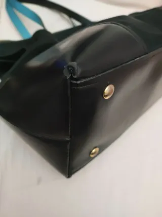 Bolso Bimba y Lola Negro y Turquesa