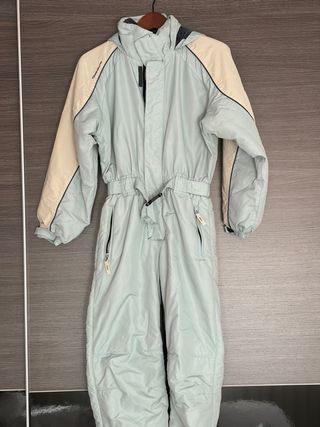 Mono de esquí Quechua azul y beige