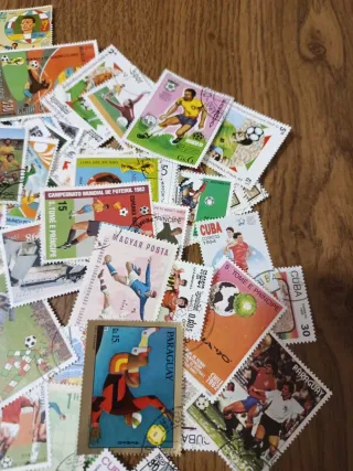 Lote sellos del mundo fútbol