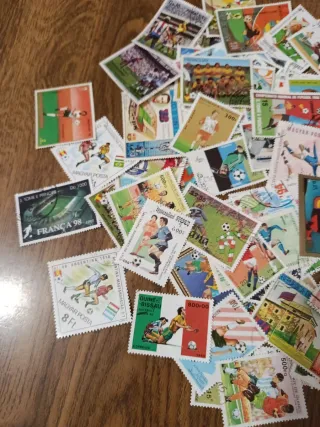 Lote sellos del mundo fútbol