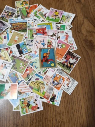 Lote sellos del mundo fútbol