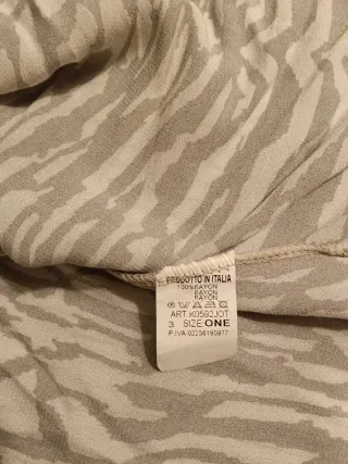 Vestido marrón estampado