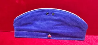 Gorro Ruso Azul con Insignias y Pines