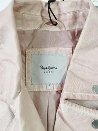Chaqueta Biker Pepe Jeans London Rosa