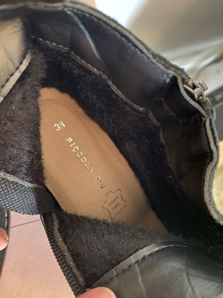 Botines piel ante Merkal negros talla 38