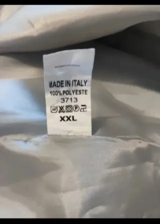 Abrigo mujer gris XXL con capucha