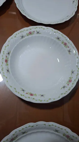Vajilla Porcelana Santa Clara Flores