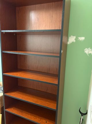 Estantería madera marrón rojizo 210x80x30