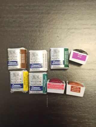 8 godets acuarela Winsor Newton Cotman