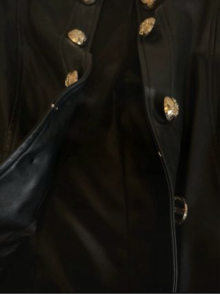 Giacca in pelle Guess nera