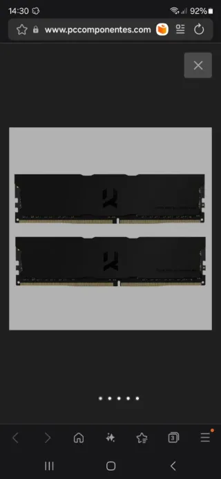 Memorias RAM ddr4 16x2 32gb,    3.600mhz cl18