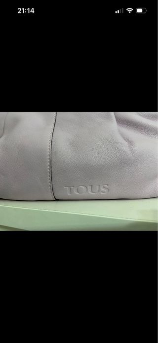 Bolso Piel Tous Morado y Negro