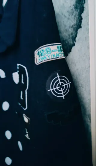 Abrigo Zara Man azul marino Talla S