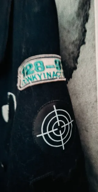 Abrigo Zara Man azul marino Talla S