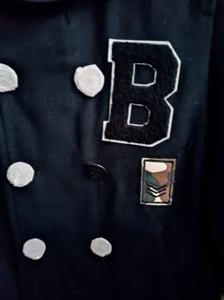 Abrigo Zara Man azul marino Talla S