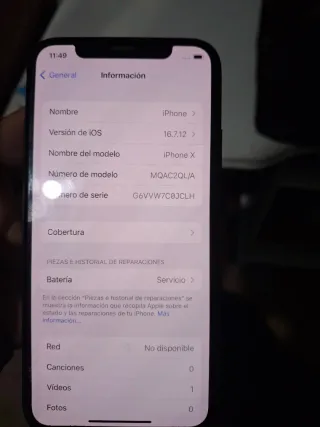 iPhone X Nero/Blu Marina
