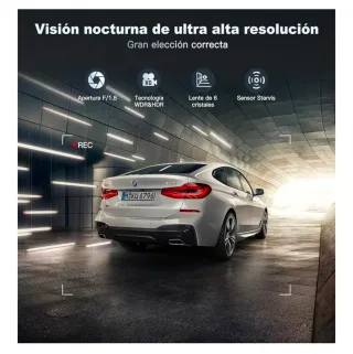 Dash Cam Coche 4K Delantero y Trasero