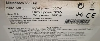 Microondas Nevir