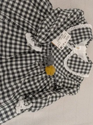 Conjunto vestido y cubre pañal Mayoral