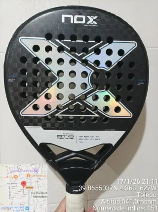 Pala Padel Nox AT10 Genius Impecable