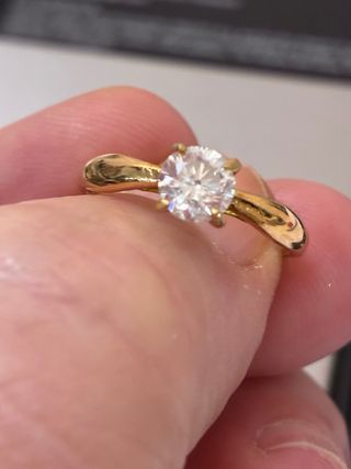 Anillo Oro 18k Diamante 0.71ct VS2/F