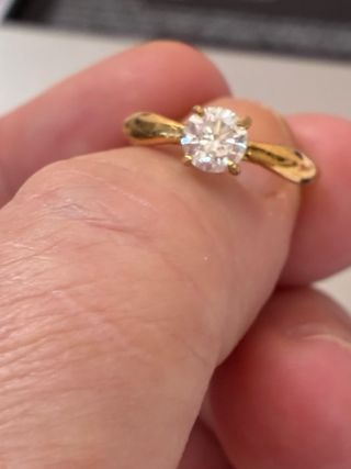 Anillo Oro 18k Diamante 0.71ct VS2/F