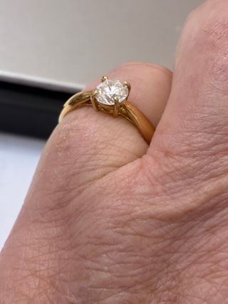 Anillo Oro 18k Diamante 0.71ct VS2/F