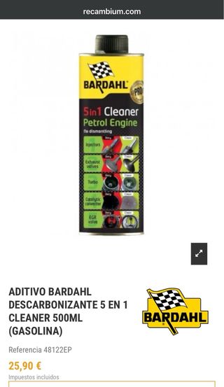 LIMPIADOR DESINCRUSTANTE MOTORES GASOLINA BARDAHL