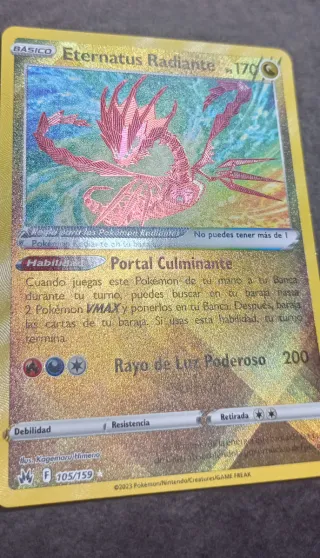 Carta Pokémon Eternatus Radiante 170 PS