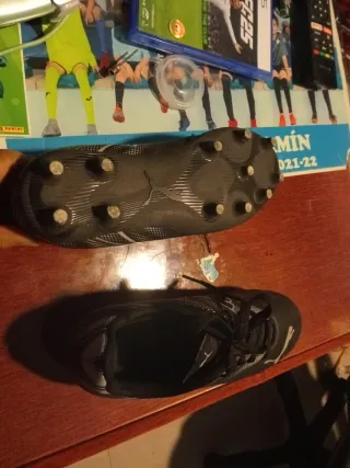 Botas de fútbol Puma niño negras