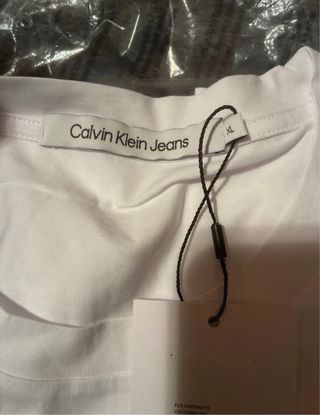 Camiseta Calvin Klein Blanca Talla XL