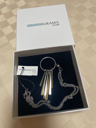 Collana Anthology Gioielli pendente frange oro e a
