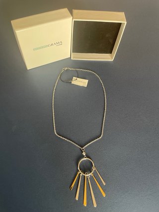 Collana Anthology Gioielli pendente frange oro e a