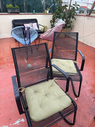 Sillas de exterior metálicas