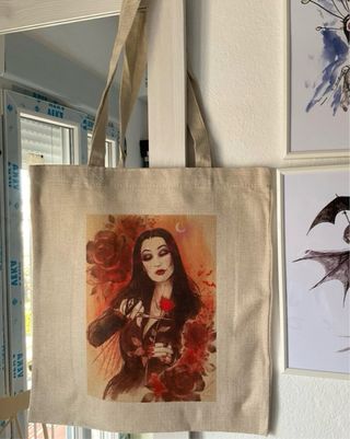 Bolso Tote Morticia Addams - solo envio