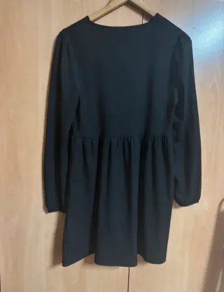 Vestido negro manga larga