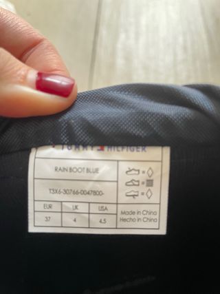 Botas de agua Tommy Hilfiger azul