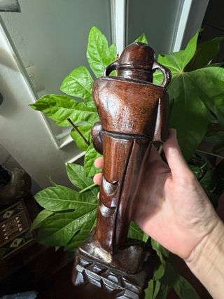 Statuine di divinità cinesi in legno