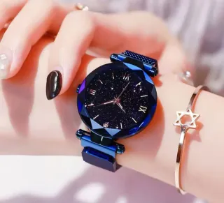 Reloj de Lujo Mujer Dorado y Morado