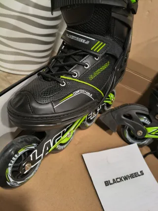 Patines Blackwheels Talla 43 Negro/Verde