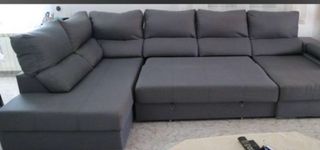 Sofá Cama Gris Tela