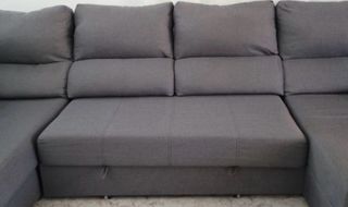 Sofá Cama Gris Tela