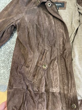Cazadora de piel marrón