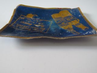 Portacenere vintage in metallo Agustín Blázquez 1958