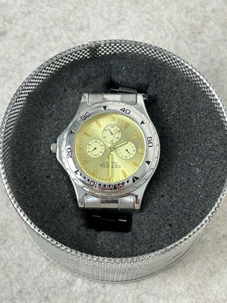 Reloj Geneva Caballero Dorado y Plateado