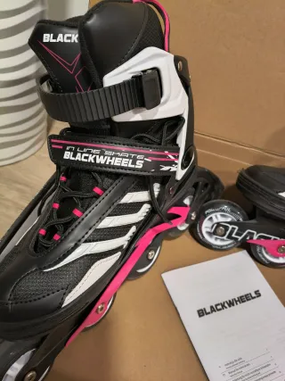 Patines Blackwheels Talla 40 Negro/Rosa