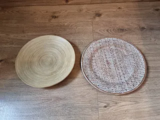 Bandejas Decorativas Metal y Madera