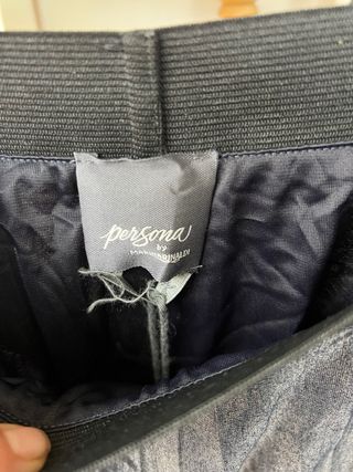 Falda plisada gris Marina Rinaldi